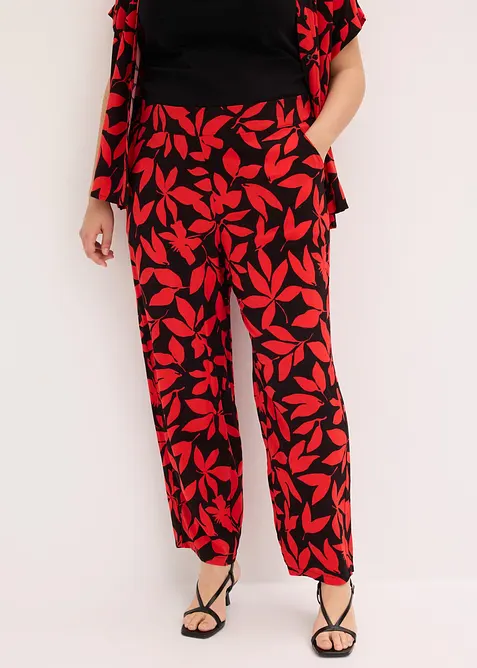 Pantaloni a palazzo in viscosa fluida, bonprix