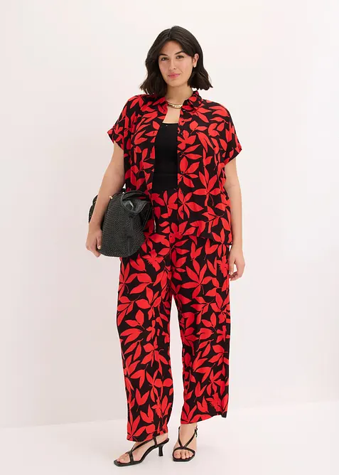 Pantaloni a palazzo in viscosa fluida, bonprix