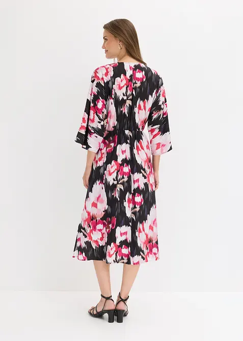 Abito midi in misto viscosa fluido, bonprix