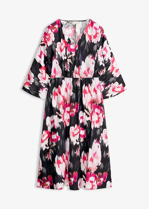Abito midi in misto viscosa fluido, bonprix