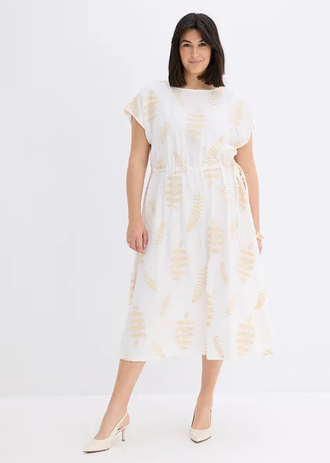Abito midi con ricami, bonprix