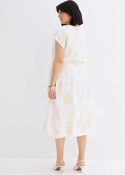 Abito midi con ricami, bonprix