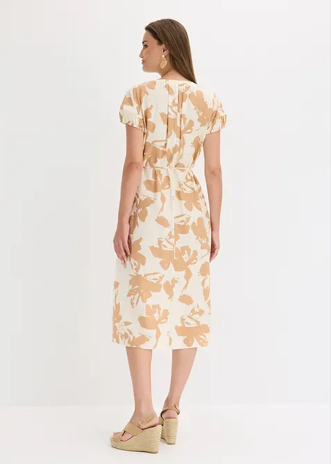 Abito midi in misto viscosa fluido, bonprix
