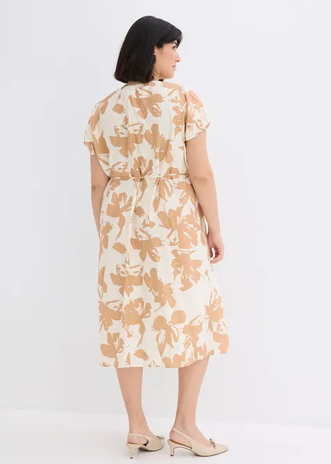 Abito midi in misto viscosa fluido, bonprix