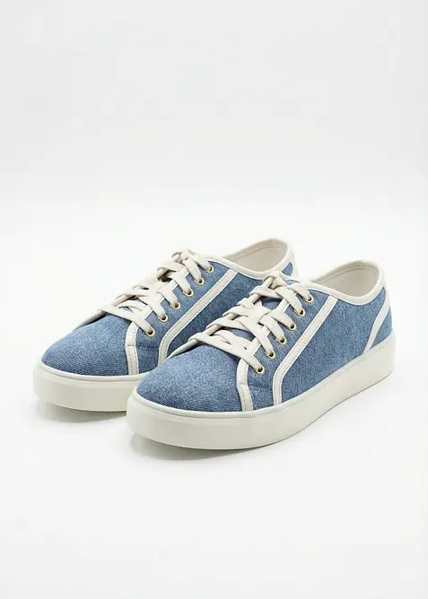 Sneaker effetto denim, bonprix