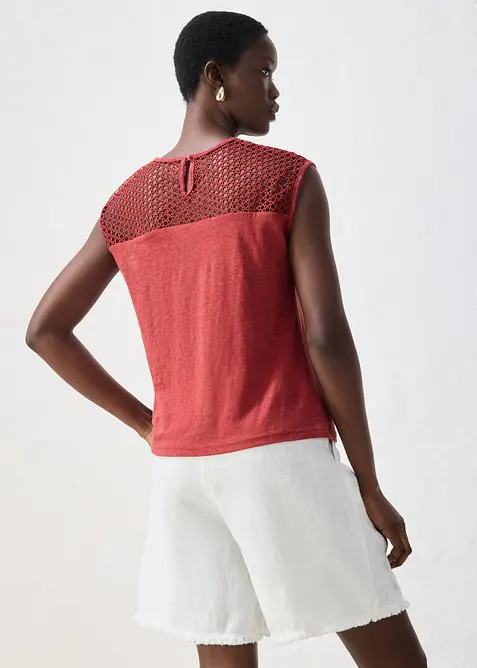 Top in puro lino, bonprix