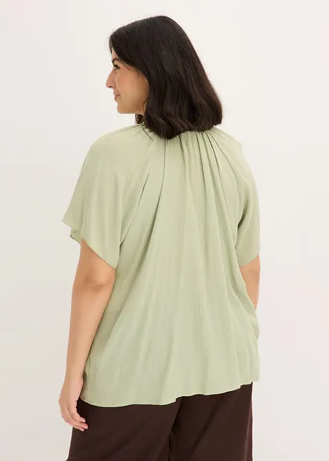 Tunica in viscosa effetto crinkle, bonprix
