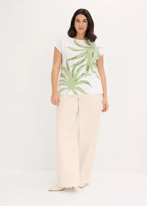 Maglia con paillettes, bonprix
