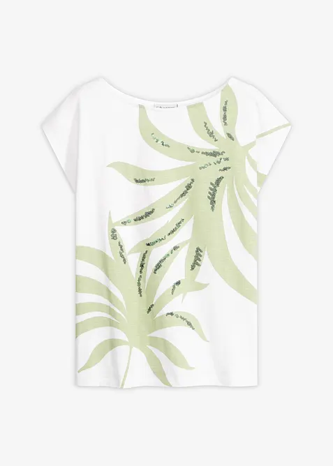 Maglia con paillettes, bonprix