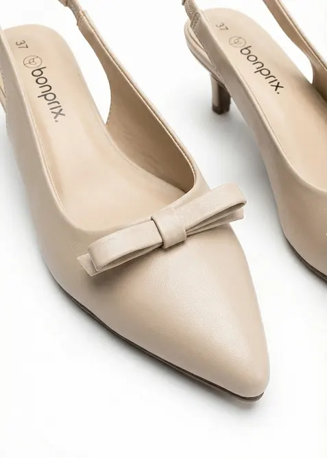 D&eacute;collet&eacute; slingback con fiocco, bonprix