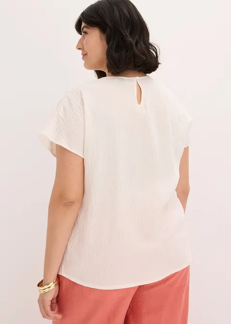 Blusa con ricamo floreale, bonprix