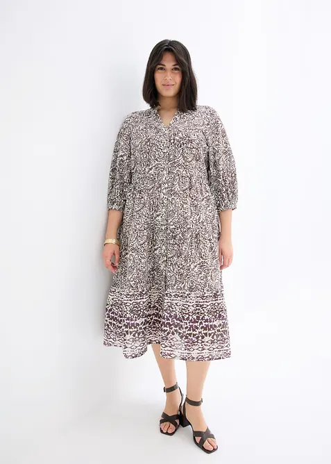 Abito midi in cotone leggero, bonprix