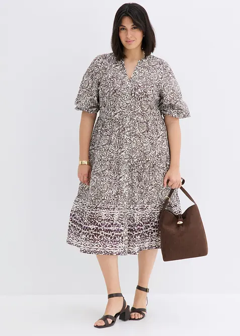Abito midi in cotone leggero, bonprix