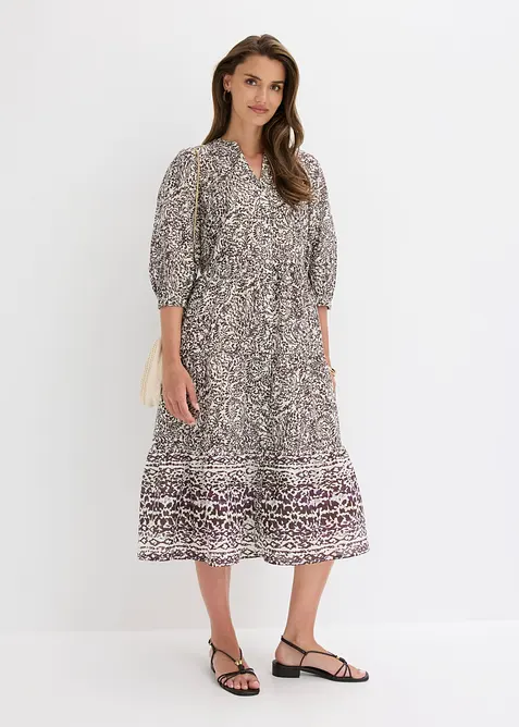Abito midi in cotone leggero, bonprix