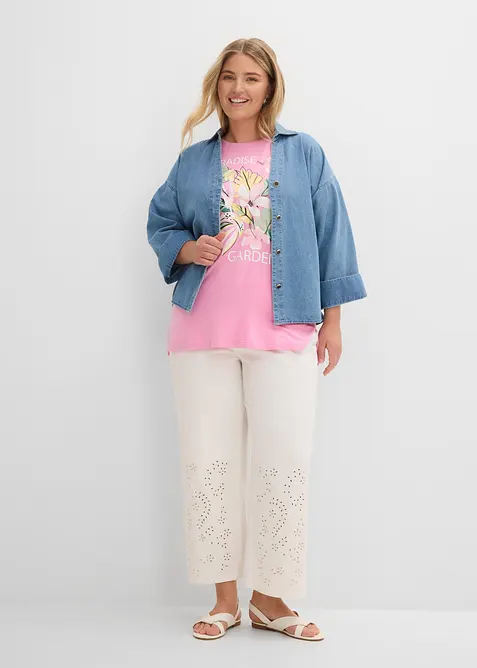 T-shirt boxy in viscosa morbida, bonprix