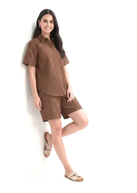 Camicia in seersucker, bonprix