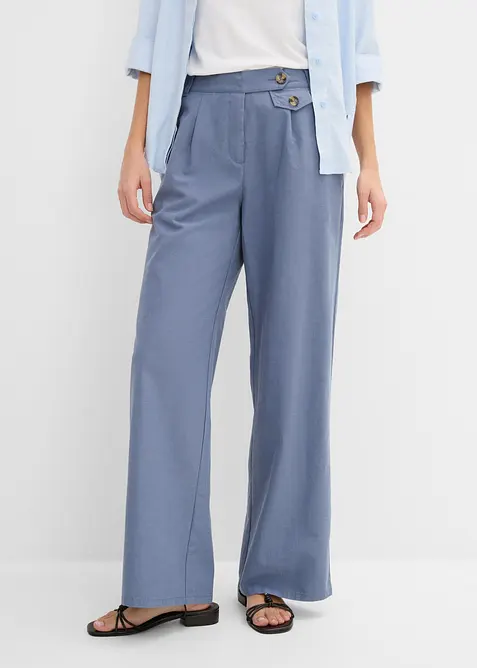 Pantaloni larghi con lyocell, bonprix