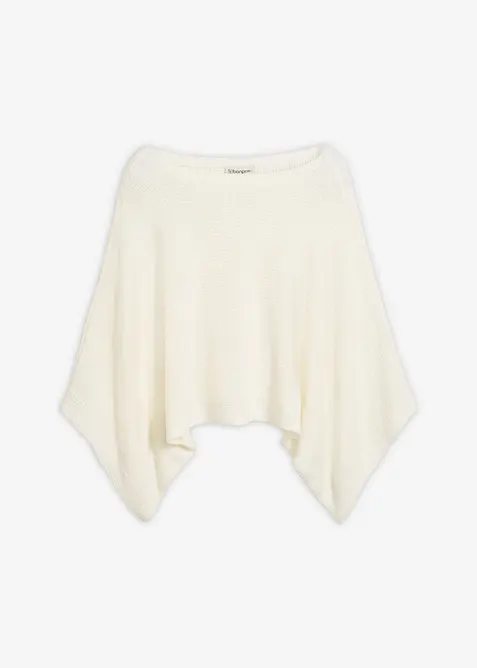 Maglione stile chimono in filato a fettuccia, bonprix