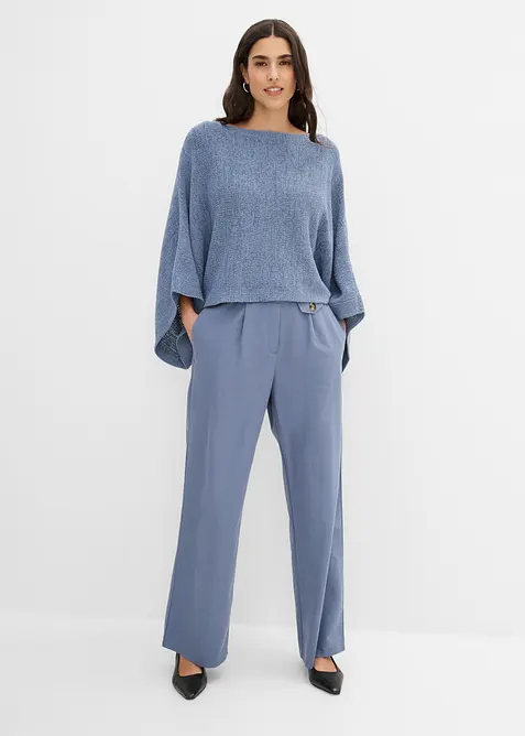 Maglione stile chimono in filato a fettuccia, bonprix