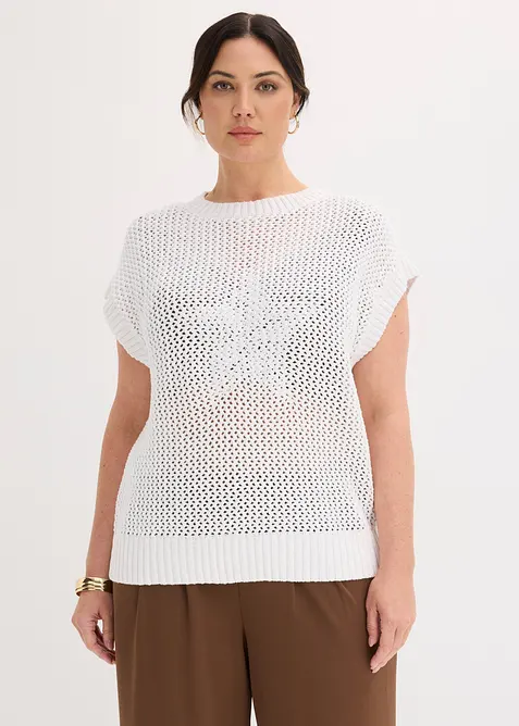 T-shirt in maglia di puro cotone, bonprix