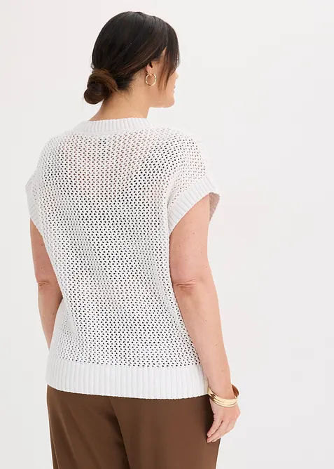 T-shirt in maglia di puro cotone, bonprix