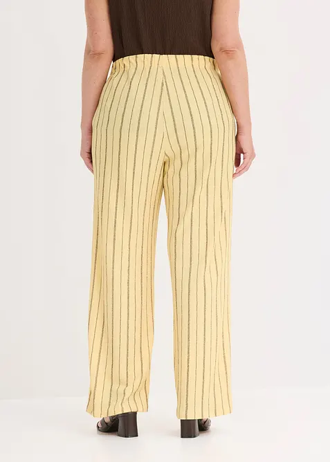 Pantaloni con elastico in vita in jersey strutturato, bonprix