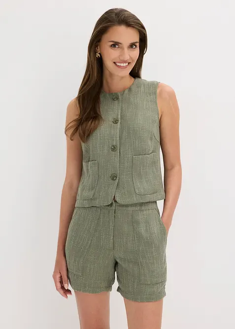Gilet con scollo rotondo, bonprix