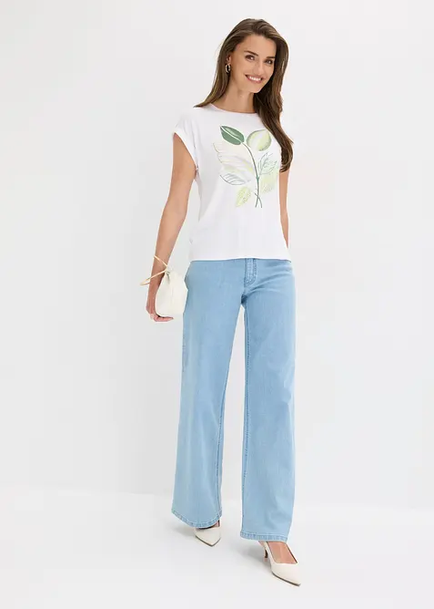 Maglia in cotone elasticizzato, bonprix