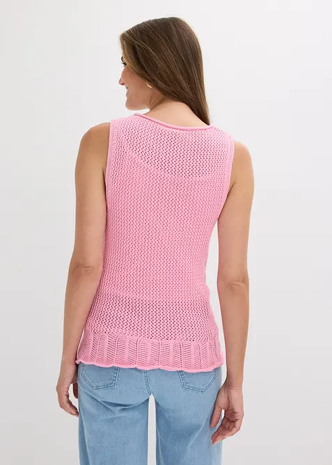 Gilet in maglia di cotone, bonprix