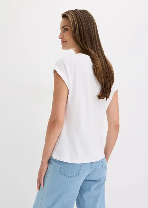 Maglia in cotone elasticizzato, bonprix