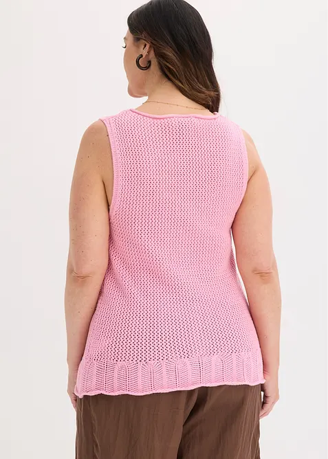 Gilet in maglia di cotone, bonprix