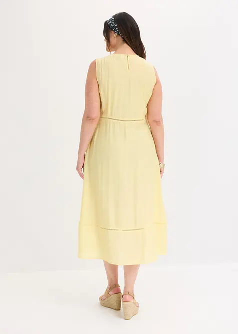 Abito midi in misto viscosa morbido, bonprix
