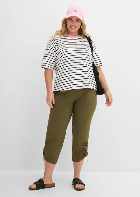 Pantaloni funzionali con arricciatura, ad asciugatura rapida, bonprix