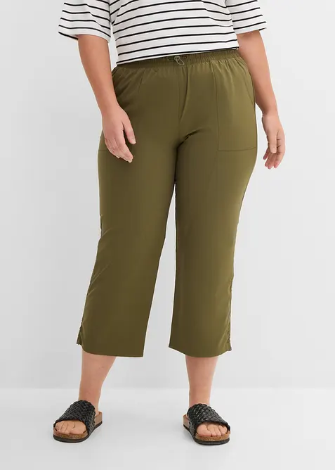 Pantaloni funzionali con arricciatura, ad asciugatura rapida, bonprix
