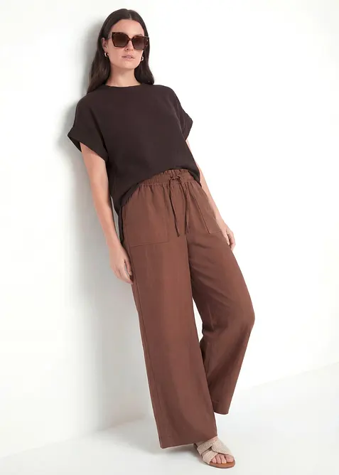 Pantaloni culotte in misto lyocell fluido, bonprix