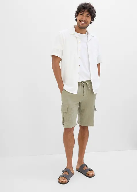 Bermuda in mussola leggera, regular fit, bonprix