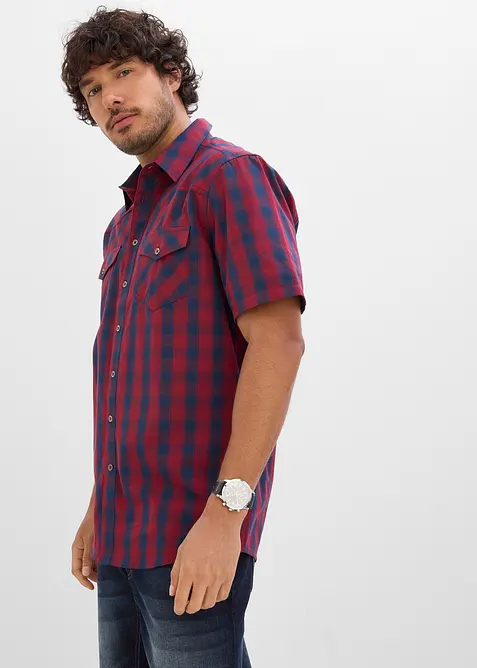 Camicia a maniche corte in puro cotone, bonprix