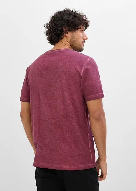 T-shirt in puro cotone biologico con effetto lavato, bonprix