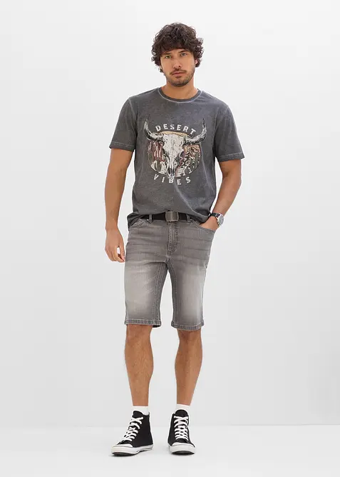 T-shirt in puro cotone biologico con effetto lavato, bonprix