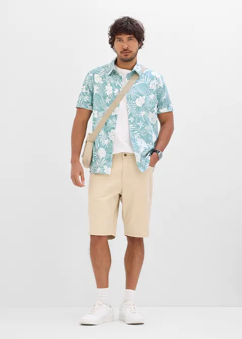 Camicia a maniche corte in puro cotone biologico, bonprix