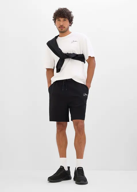 Shorts in jersey di cotone pesante (pacco da 2), bonprix
