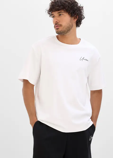 T-shirt in cotone pesante (pacco da 2), bonprix