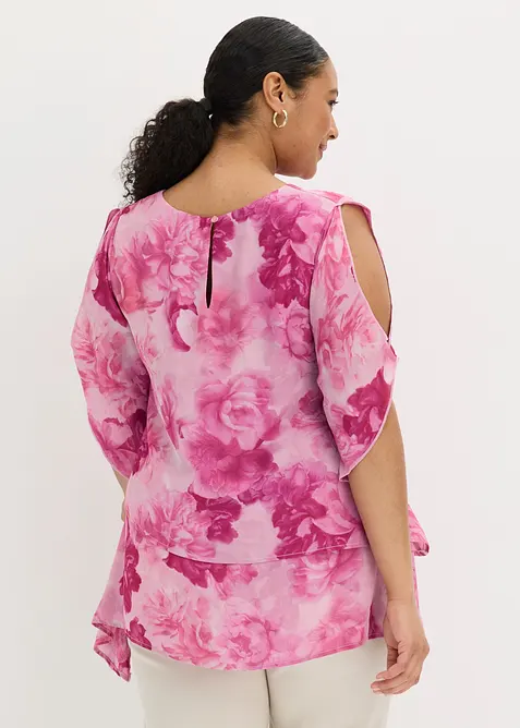 Blusa asimmetrica a pi&ugrave; veli, bonprix