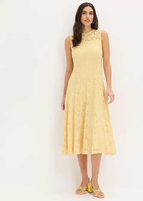 Abito midi in pizzo, bonprix