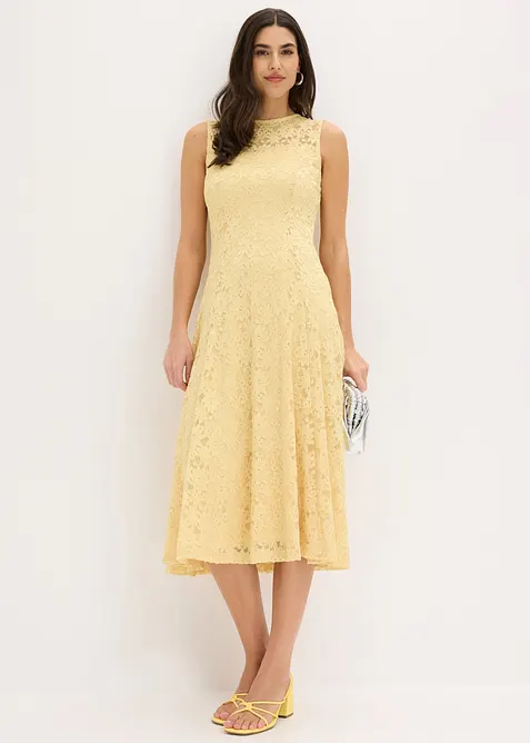Abito midi in pizzo, bonprix