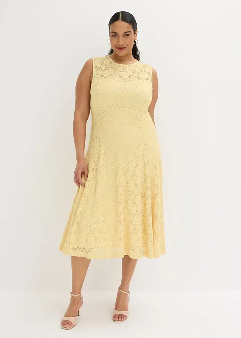 Abito midi in pizzo, bonprix