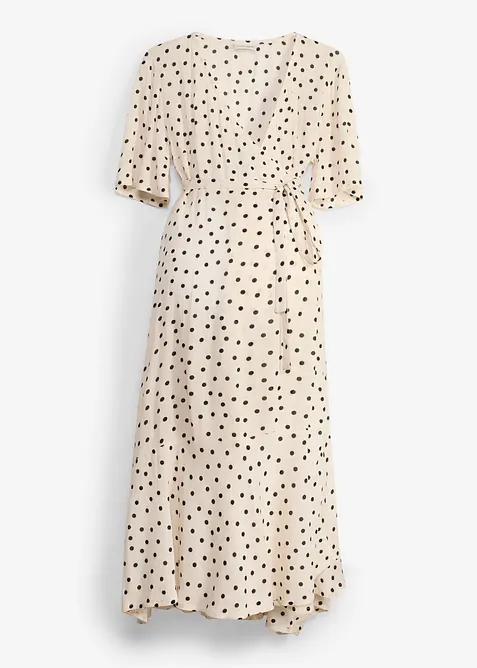 Abito pr&eacute;maman / da allattamento 2 in 1 in cr&ecirc;pe di viscosa fluida, bonprix