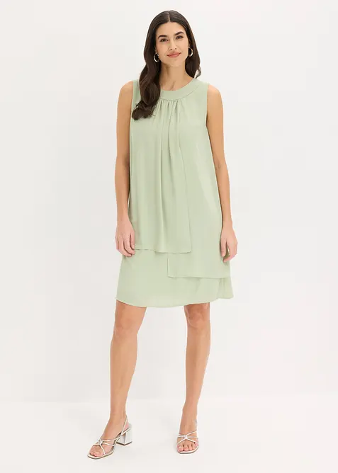 Abito in chiffon con effetto a strati, bonprix