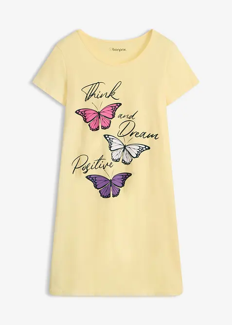 Camicia da notte  corta in puro cotone biologico, bonprix