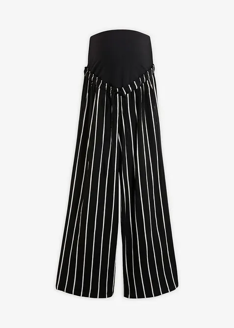 Pantaloni pr&eacute;maman larghi in cr&ecirc;pe di viscosa, bonprix